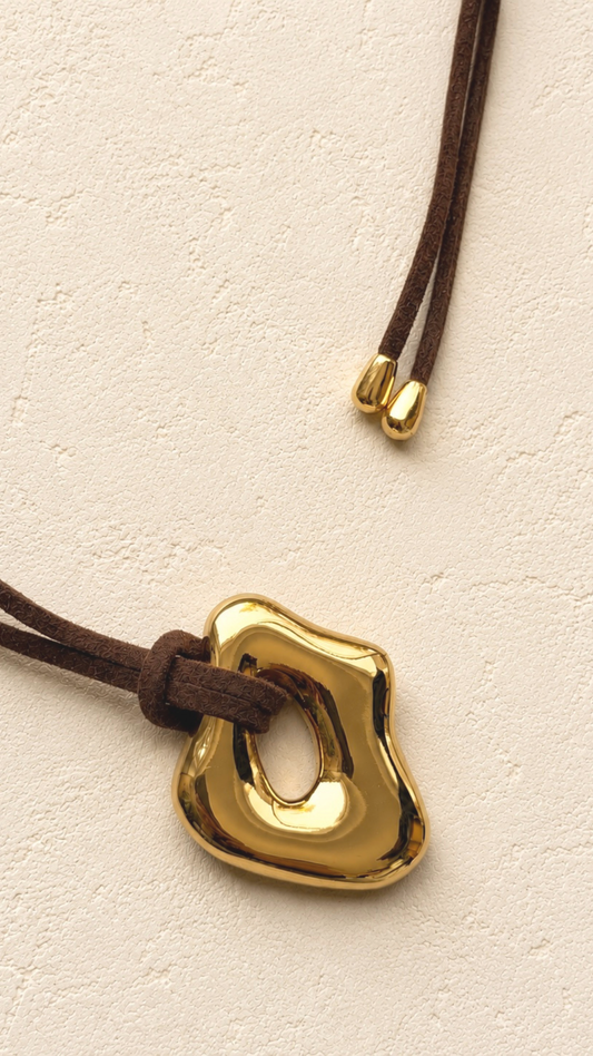 Yael Suede Tie Necklace Coming Soon