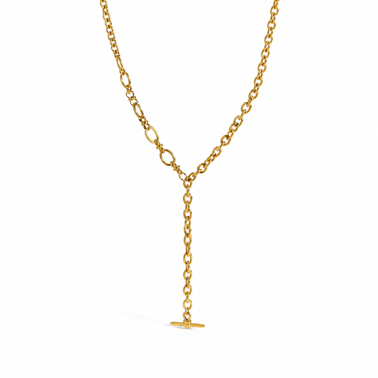 Elise Gold T Bar Necklace Coming Soon